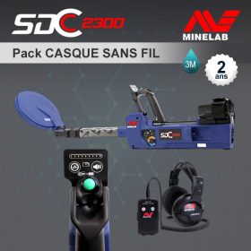 SDC 2300 Minelab - Pack Casque Sans Fil