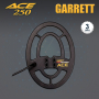 Tête de détection du détecteur Garrett Ace 250. Celle-ci est entièrement étanche. Alors n'hésitez pas à la plonger dans l'eau.