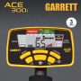 La simple pression d'une touche sur le clavier suffit pour allumer le détecteur de métaux Garrett Ace 300i.