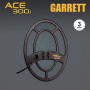 Le détecteur Ace 300i Garrett possède une bobine de recherche concentrique de 18x25 cm, entièrement étanche.